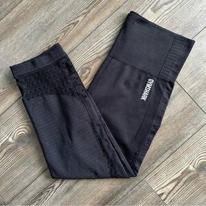Gymshark Black Energy Seamless Cropped Leggings